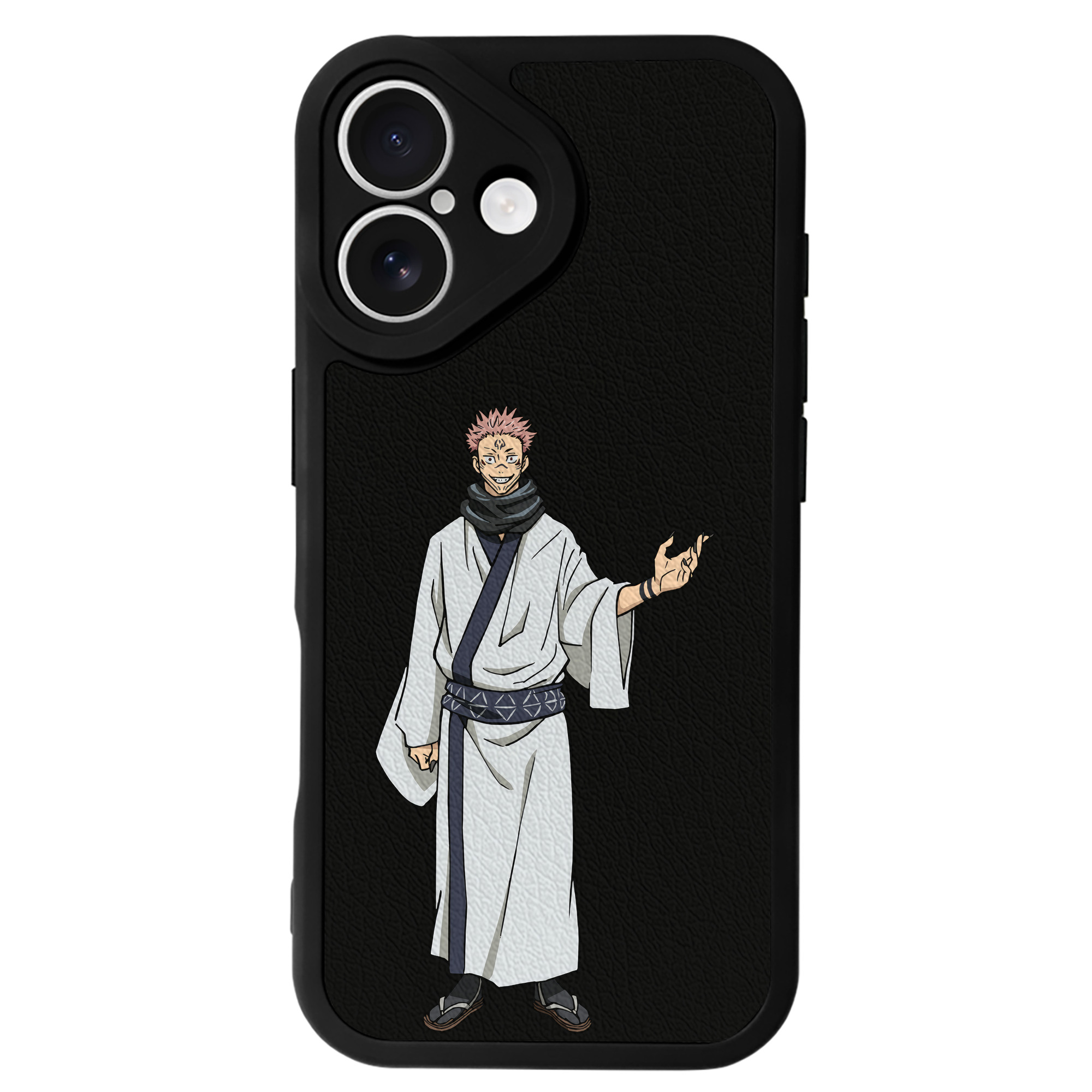 （画像用） 呪術廻戦 Jujutsu Kaisen 【iPhone 16シリーズ対応】シリコンスマホケース（レザー調） 材質：シリコン